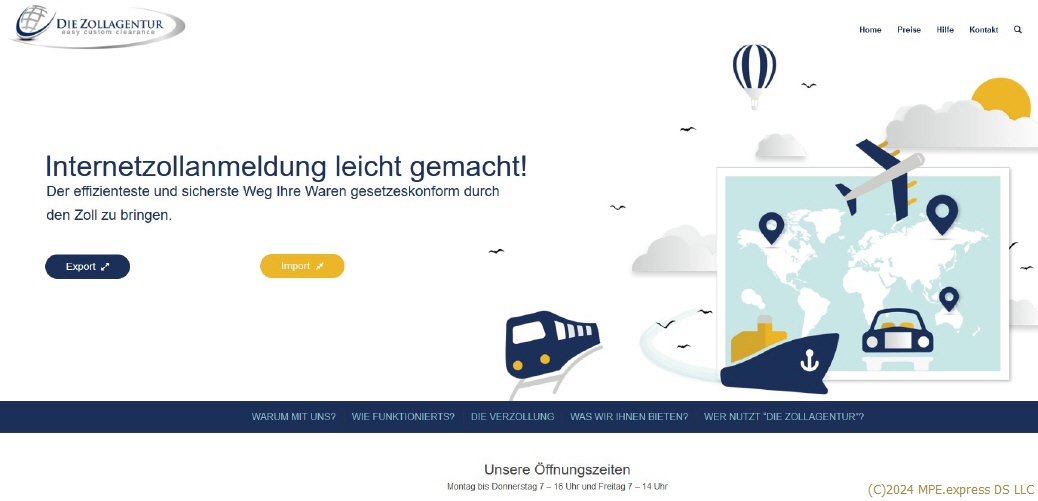 Zollanmeldung, schnell, einfach & preiswert